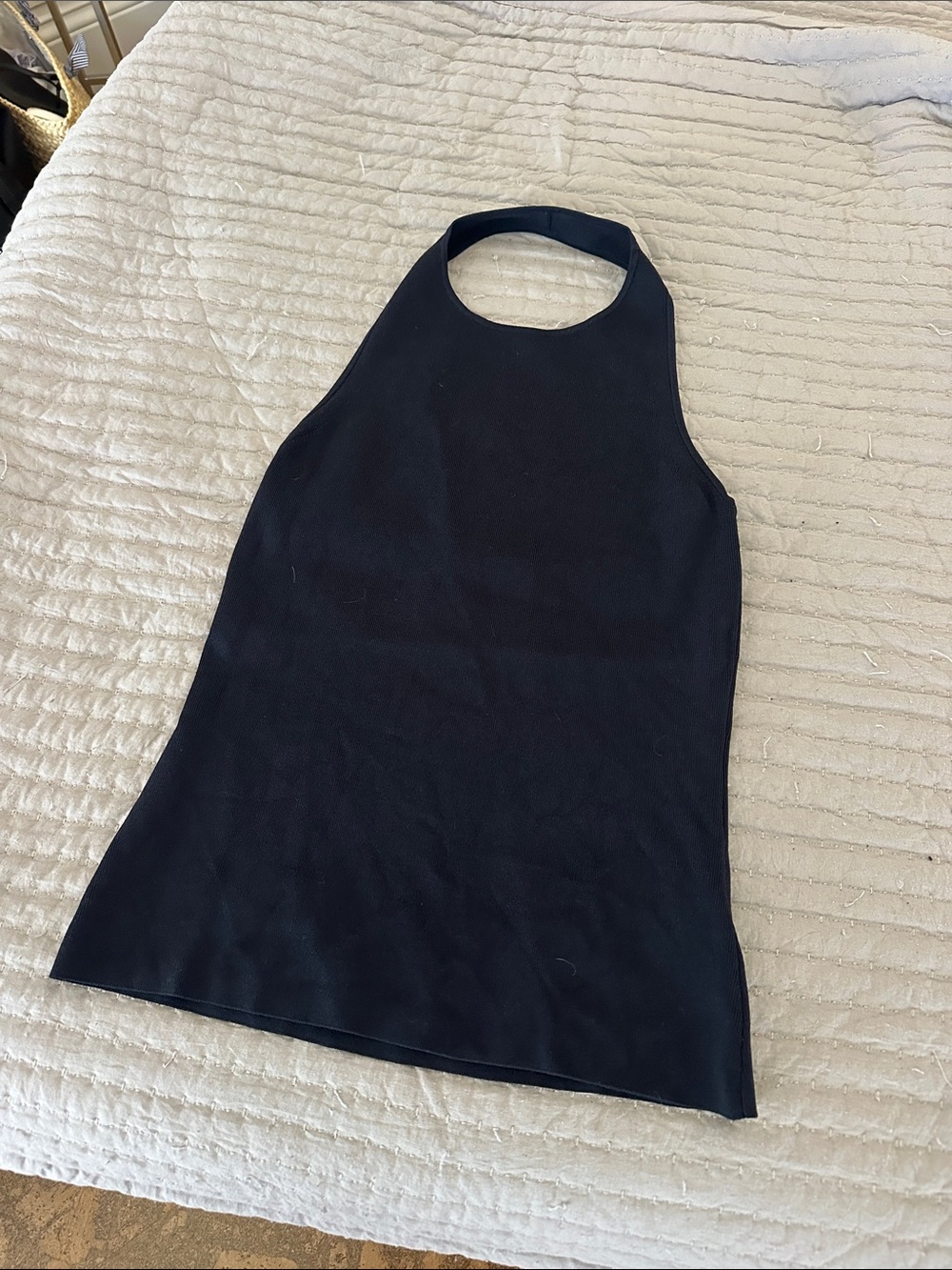 COS Navy Halter Tank Top